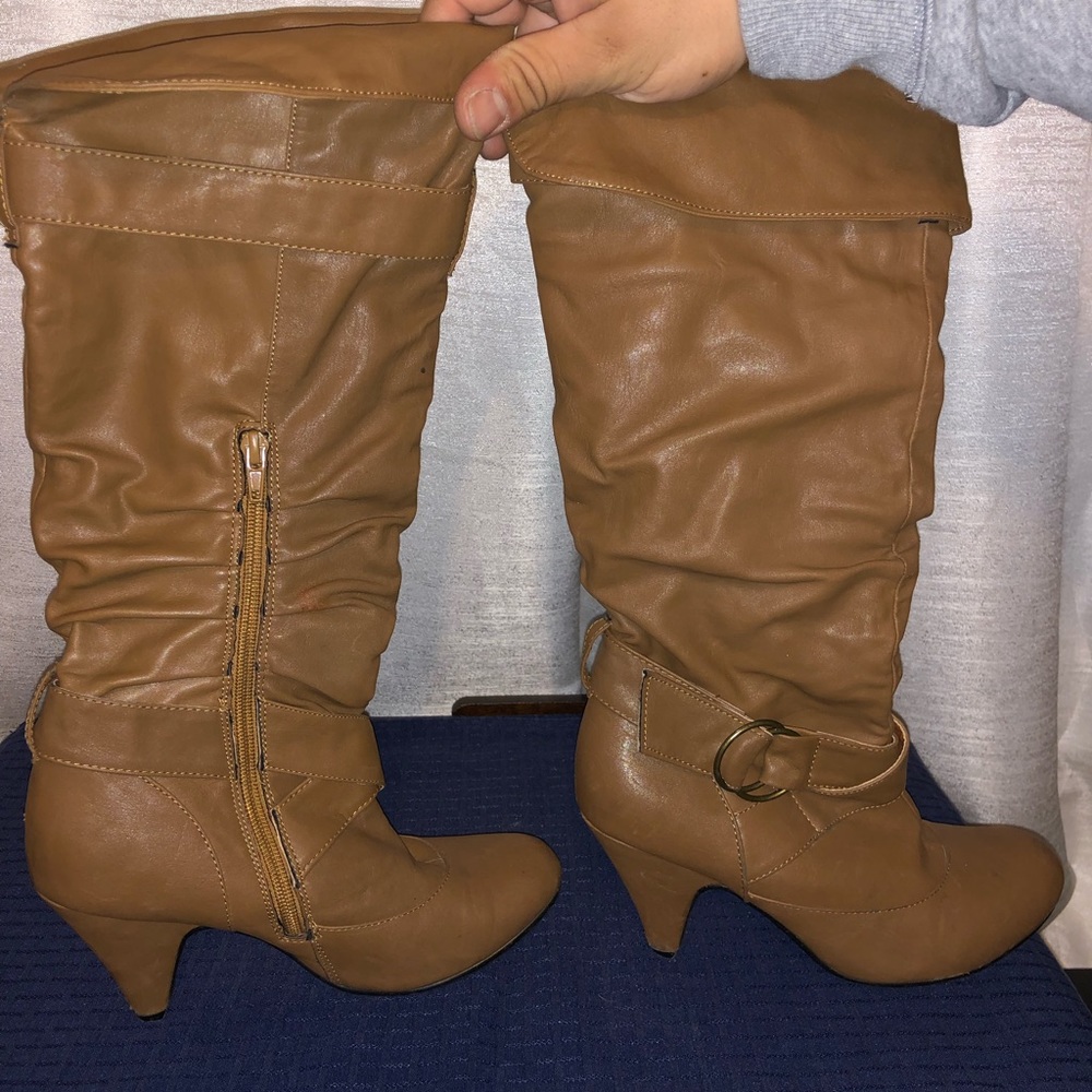 Tan boots